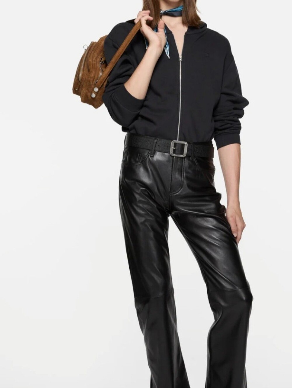 Acne Studios Black Zip Up Hoodie